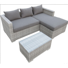 Outdoor PE Rattan-Sitzgruppe mit Kissen